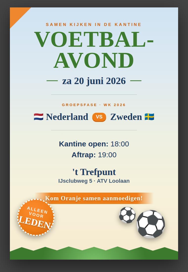 Voetbal in 't Trefpunt